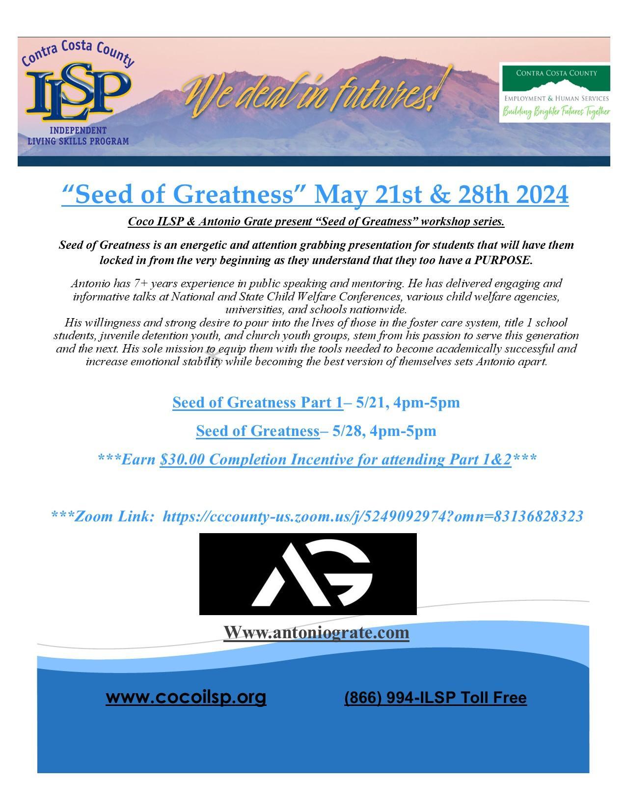 Featured image for “Seed of Greatness Part 1- Antonio Grate”
